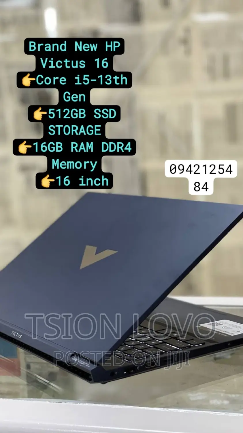 New Laptop HP Victus 16 16GB Intel Core I5 SSD 512GB