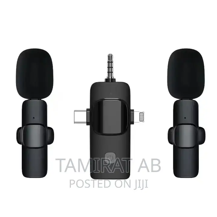 3 in 1 Wireless Lavalier Microphone Noise-Reducing