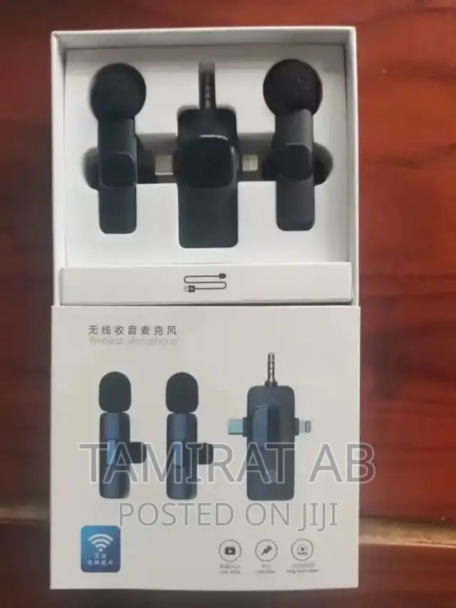 3 in 1 Wireless Lavalier Microphone Noise-Reducing