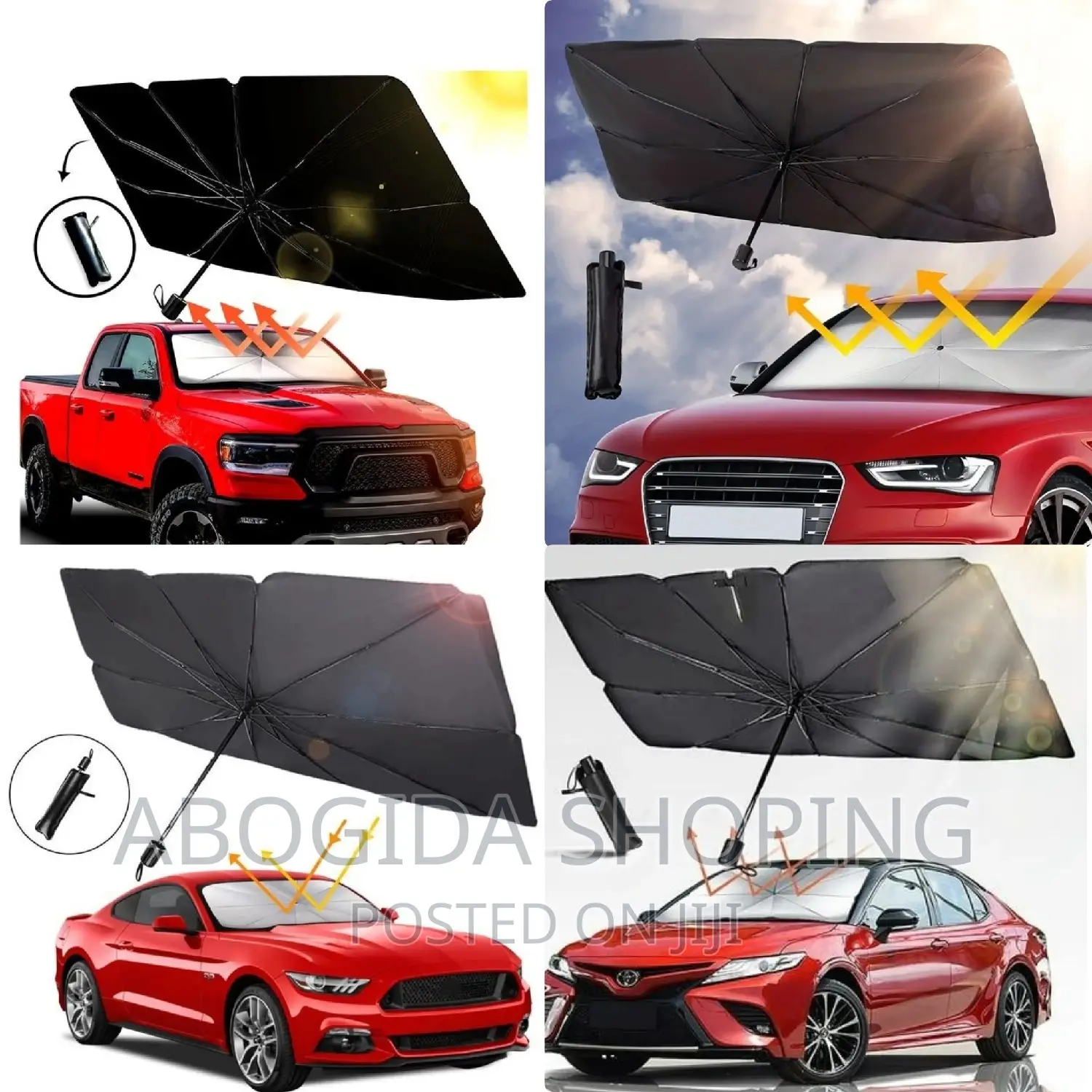 Foldable Car Sunshade Umbrella