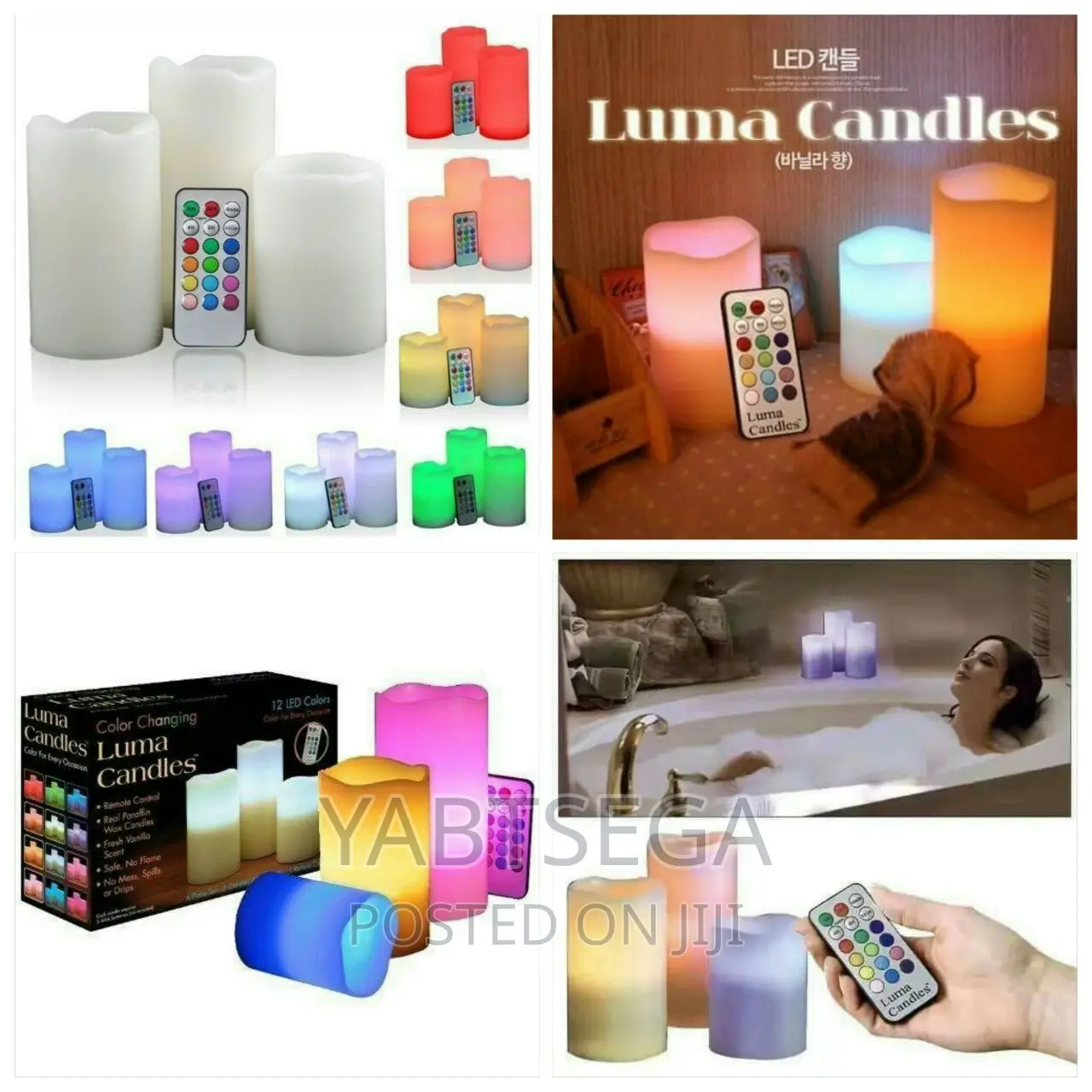 Color Changing Set of 3 Luma Candles