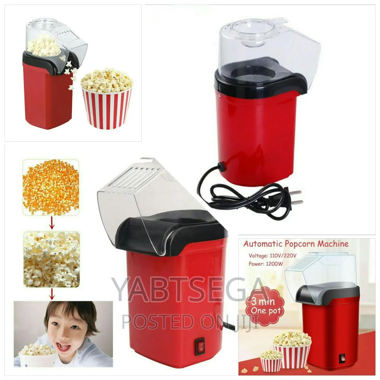 Automatic Mini Electric Popcorn Maker
