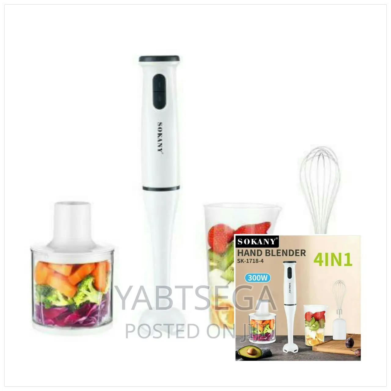 Sokany 4 in 1 Hand Blender