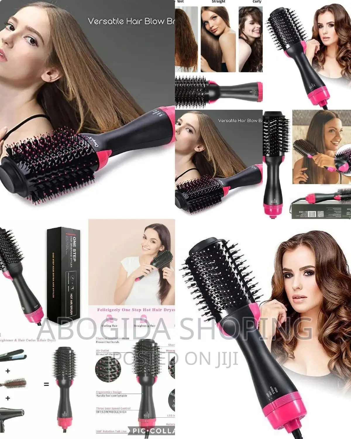 Onestep Hair Dryer Styler 3 ጥቅሞችን አንድ ላይ የያዘ