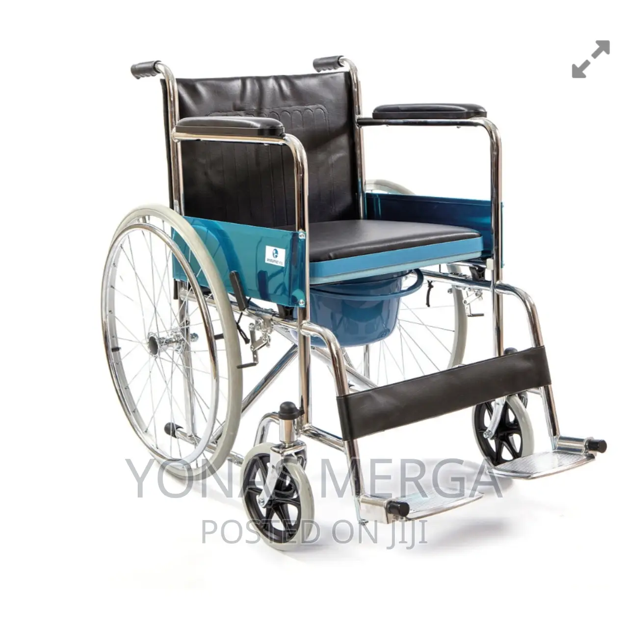 Toilet Wheelchair Compact PU Wheels for Greater Durability