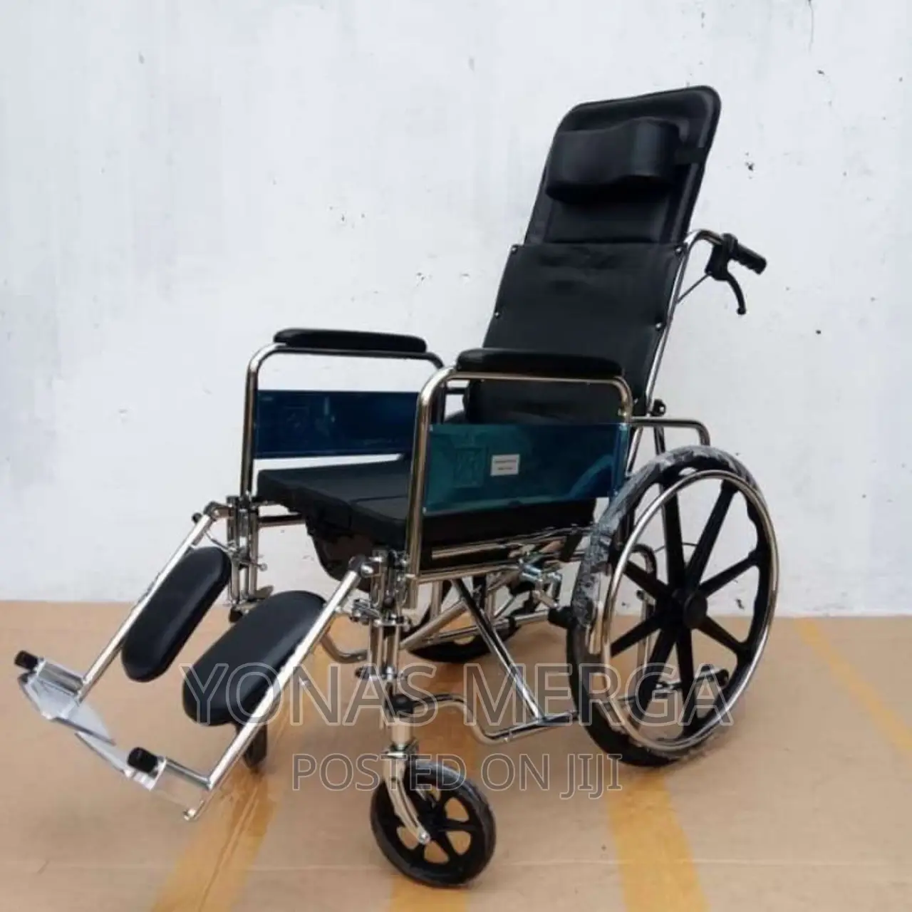 Wheelchair_wheelchair/Jhe-085 Wheelchair Faux Leather Fabric