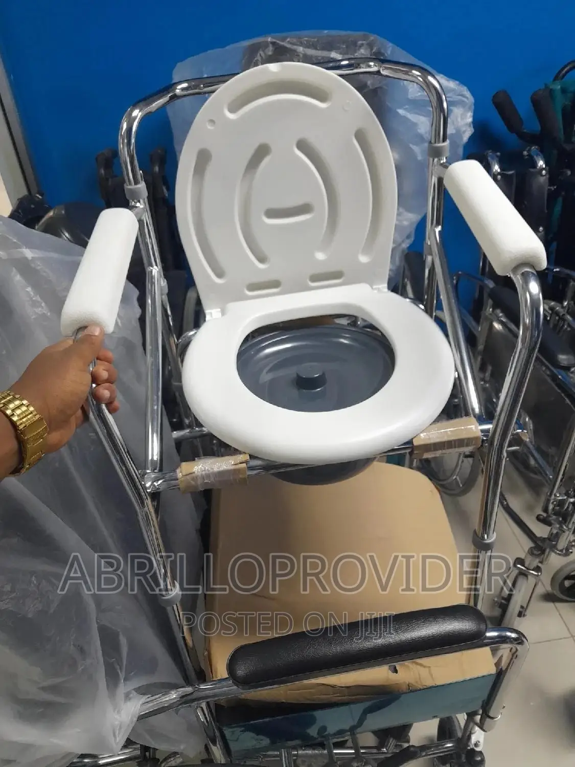 Commode Chair~Elderly Chair=Commode Chair-New Packed Chair