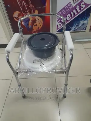 Photo - Medical Commode Chair=Folding Chair=Toilet Chair-Commode