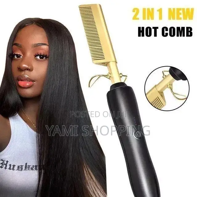 በቀላሉ የሀበሻ ፀጉር የሚያለሰልሰ! 2in1 Hair Press Comb