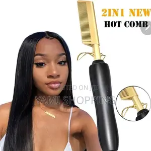 በቀላሉ የሀበሻ ፀጉር የሚያለሰልሰ! 2in1 Hair Press Comb