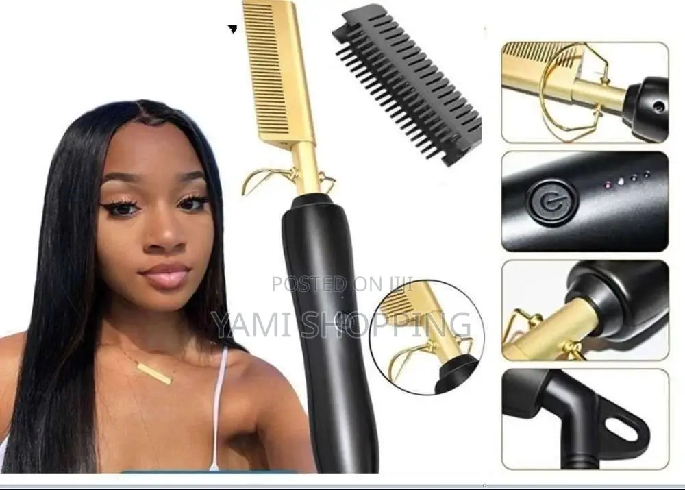 በቀላሉ የሀበሻ ፀጉር የሚያለሰልሰ! 2in1 Hair Press Comb