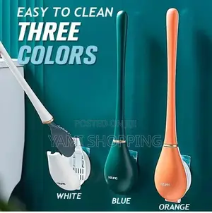 Photo - Wall-Mounted Toilet Cleaning Brush With Brush Holder