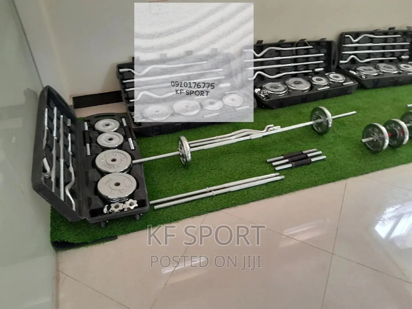 ዳምቤልና ባርቤል 55 Kg