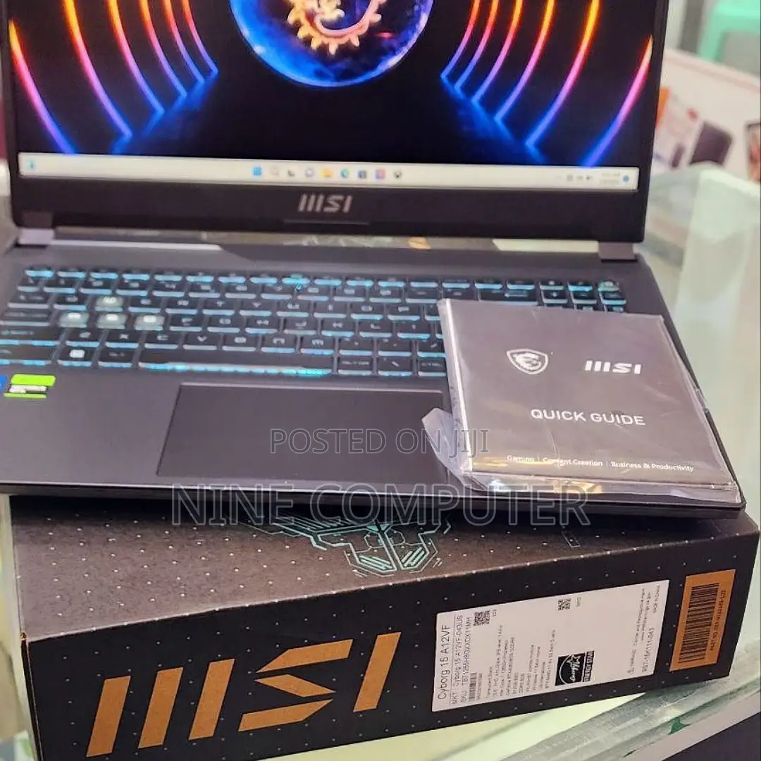 New Laptop MSI 8GB Intel Core I7 SSD 512GB