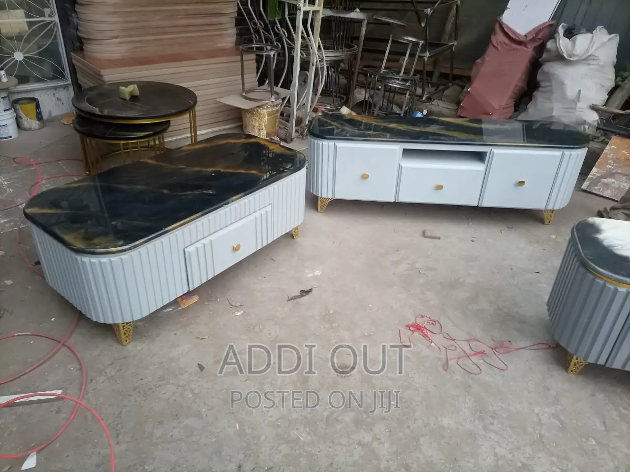 Epoxy Table and Tv Stand