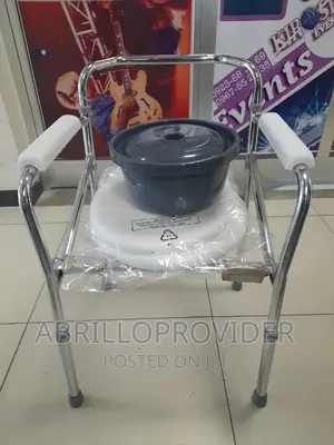 Photo - Elderly Seat Chair=Commode Chair-Folfing Chair=Toilet Seat