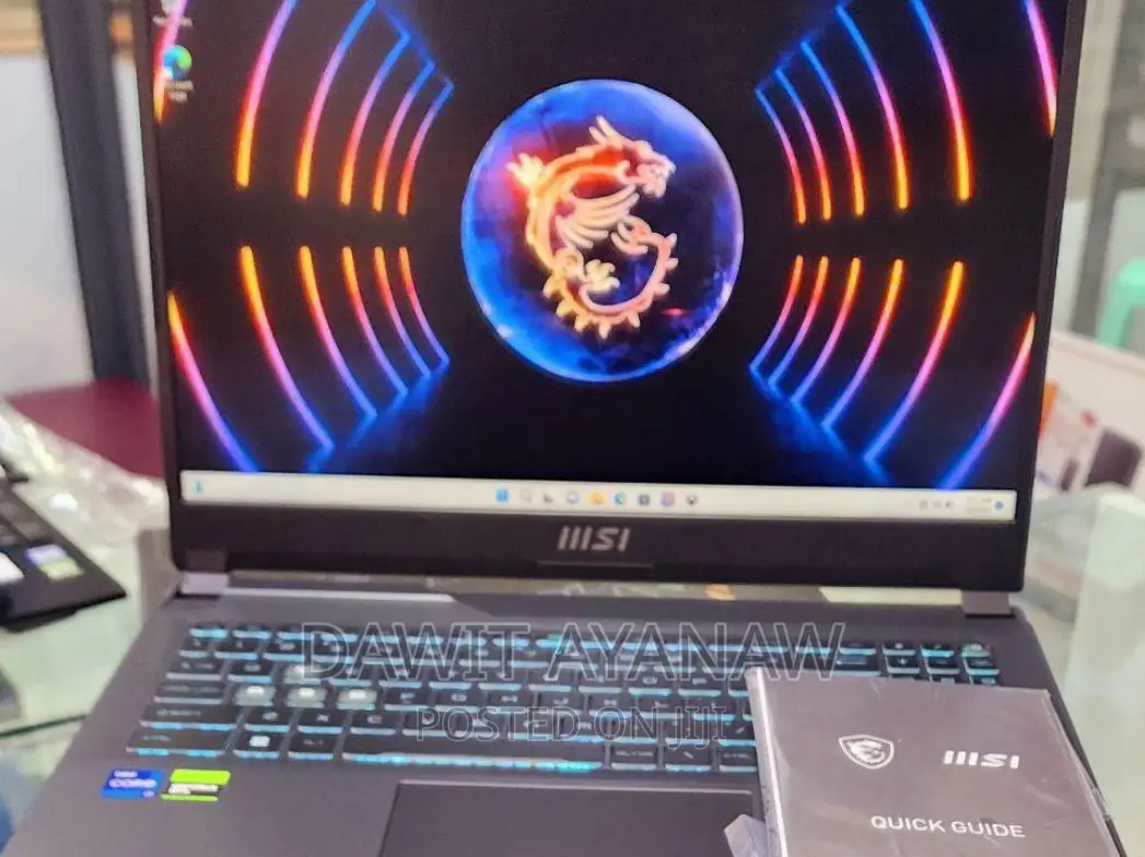 New Laptop MSI 8GB Intel Core I7 SSD 512GB