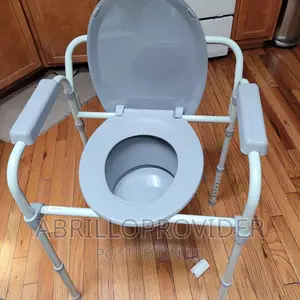 Photo - Commode Chair=Toilet Seat Chair~Folding Chair-Commode Chair