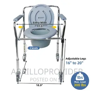 Photo - Commode Chair With Wheels,Portable Toilets|Shower Chair