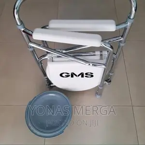 Over Toilet Commode Chair With Toilet Seat Using Restroom