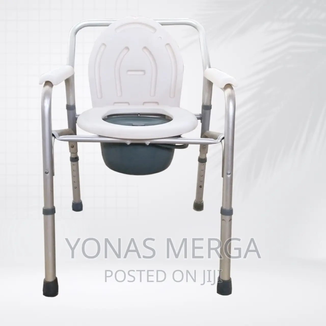 Adjustable Height Commode Chair for Shower Bath Toilet