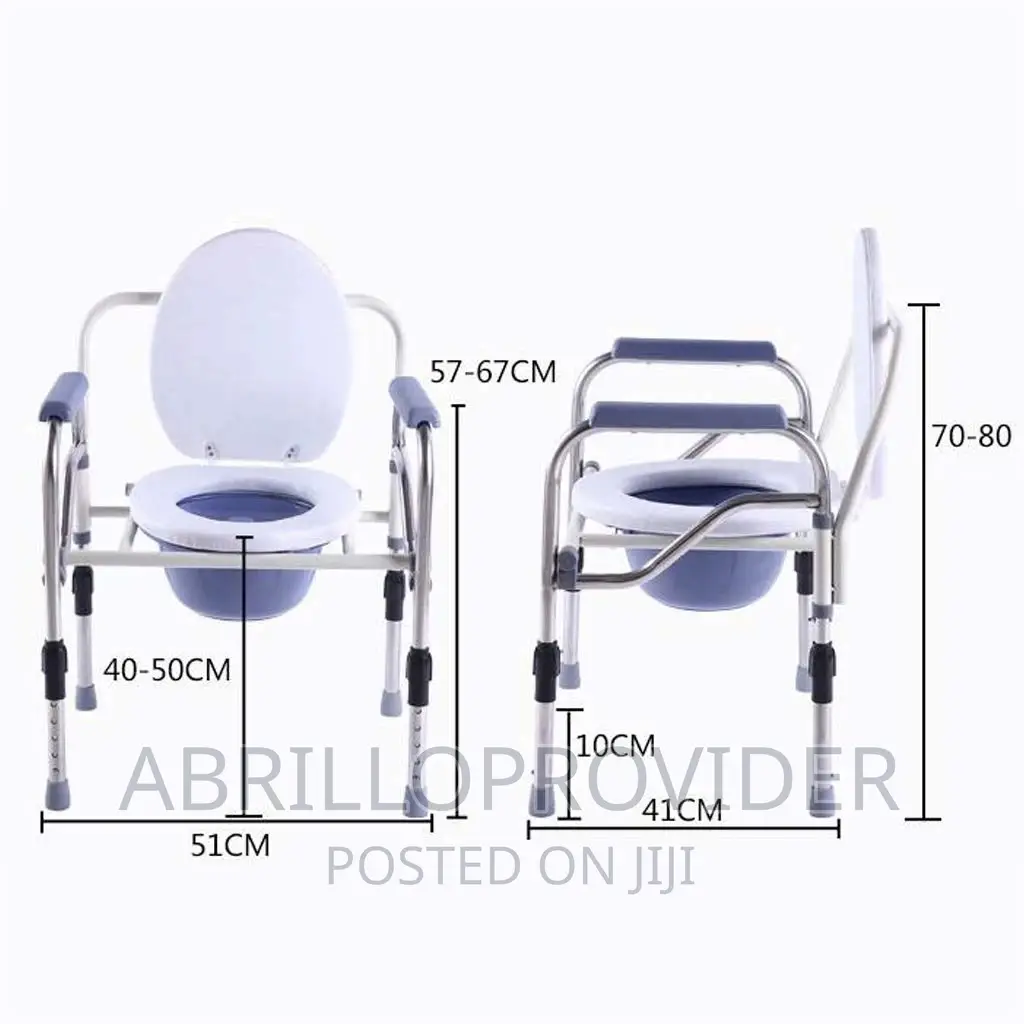 Chair,Toilet Chair Height Adjustable Bath|Folding Commode