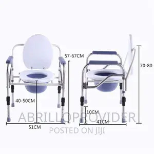 Chair,Toilet Chair Height Adjustable Bath|Folding Commode
