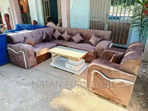 L - Shaped Corner Sofa Made of Wooden Mterial W Good Quality