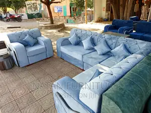 L - Shaped Corner Sofa Made of Wooden Mterial W Good Quality