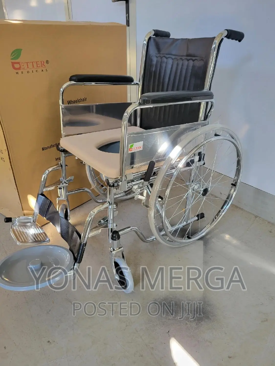 Wheelchair~Active for All Royal Foldable Commode "Wheelchair