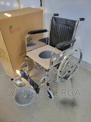This Wheelchair Comes[Detachable Commode Pot Commode Seat]