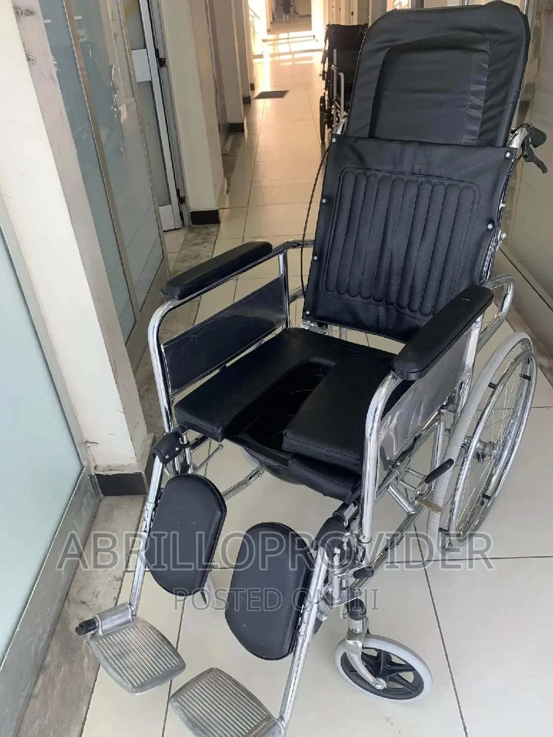 Medical Reclining Commode Wheelchair=Wheelchair=Wheelchair