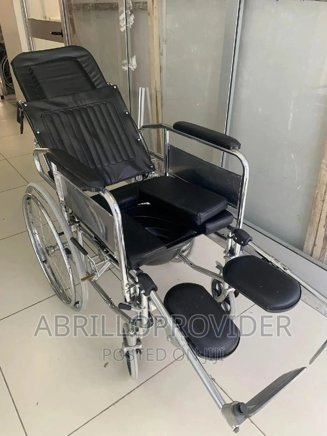 Medical Reclining Commode Wheelchair=Wheelchair=Wheelchair