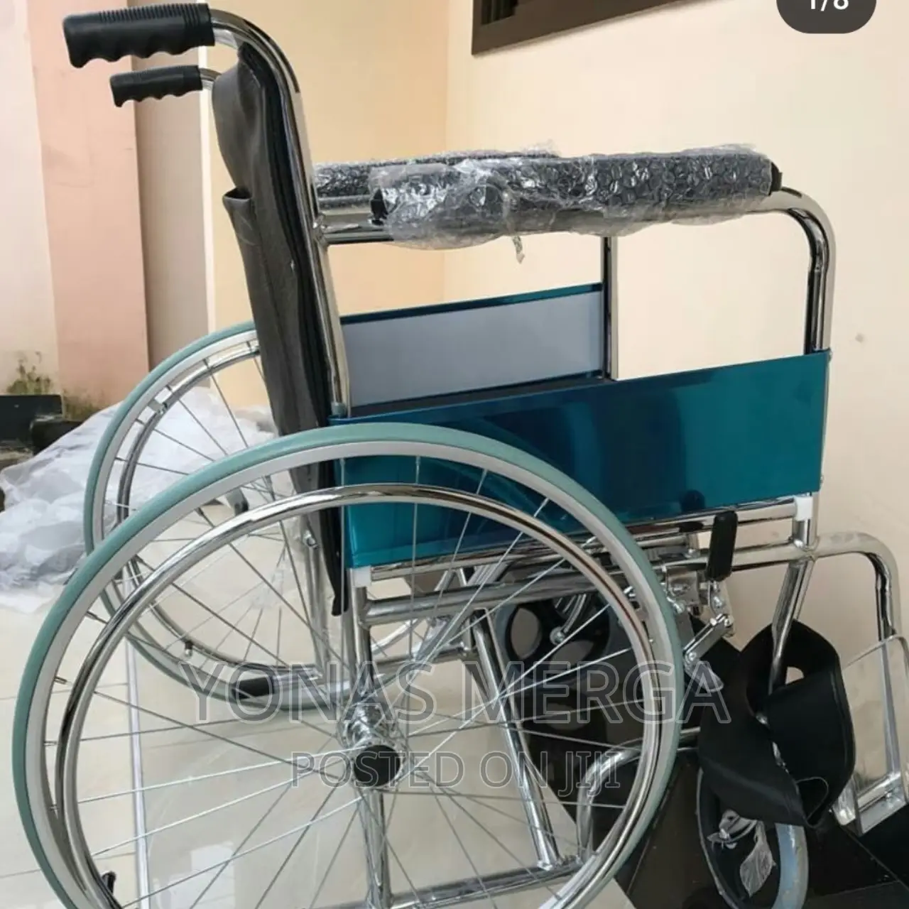 Wheelchair Has Large 24 Inches Durable With 150 Kg Weight