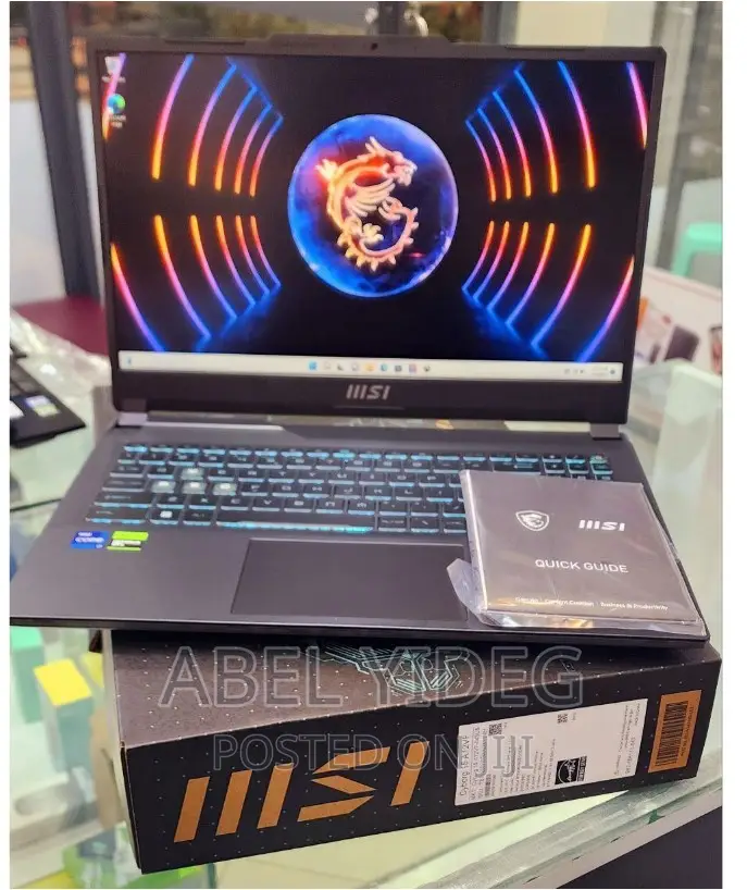 New Laptop MSI 8GB Intel Core I7 SSD 512GB