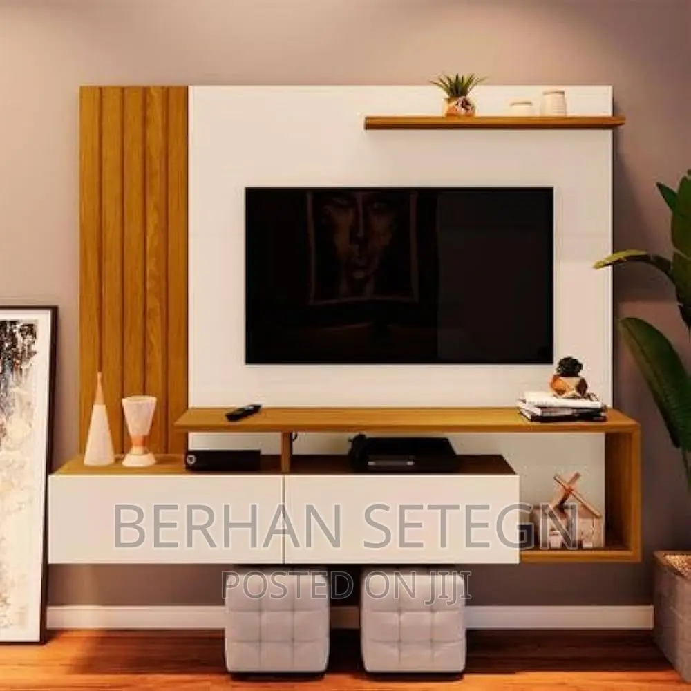 Modern Tv Stands ማራኪ ግድግዳ ላይ የሚለጠፉ ቲቪ ስታንዶች