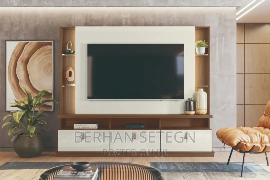 Modern Tv Stands ማራኪ ግድግዳ ላይ የሚለጠፉ ቲቪ ስታንዶች