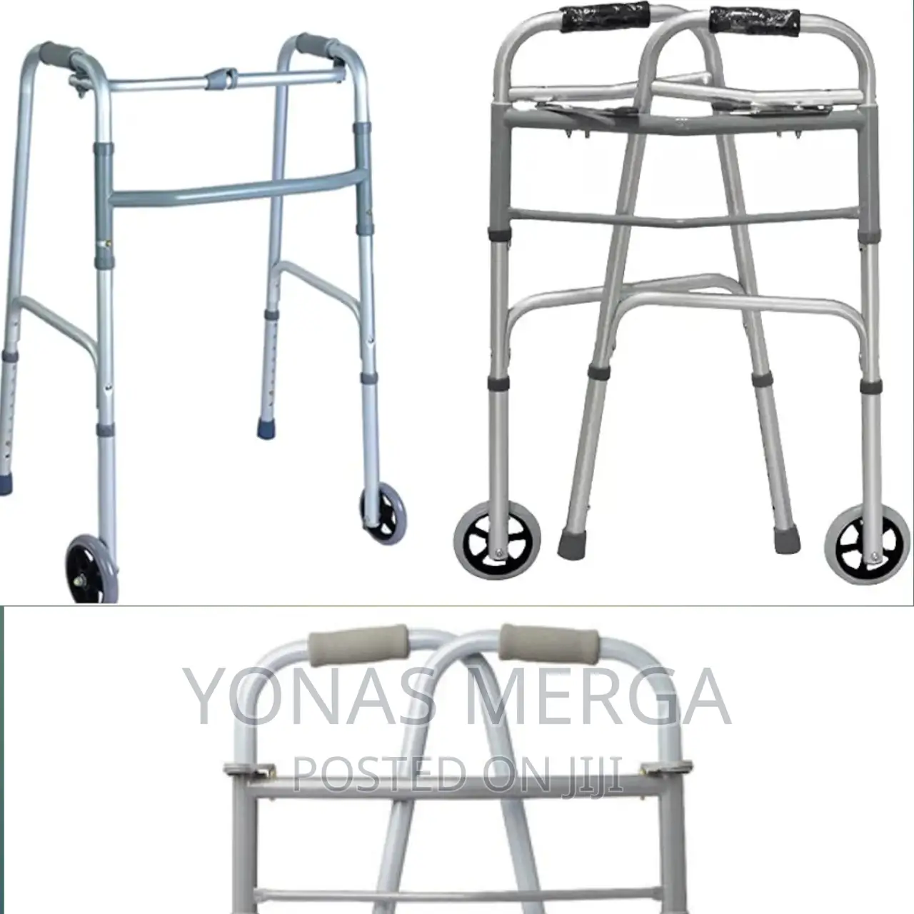 Walker_2 Front 5" Wheels Rear Glide Caps for Easier Mobility