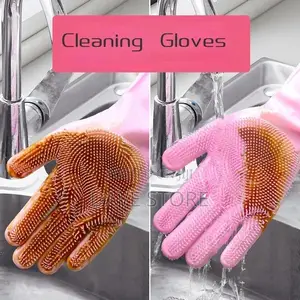 2pc Magic Silicone Dish Washing Gloves
