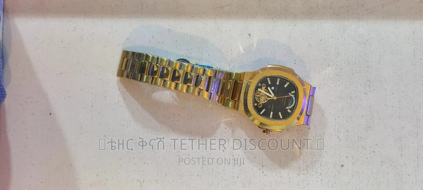 Patek Philippe Watch Gold Automatic Two Tone Color የእጅ ሰአት