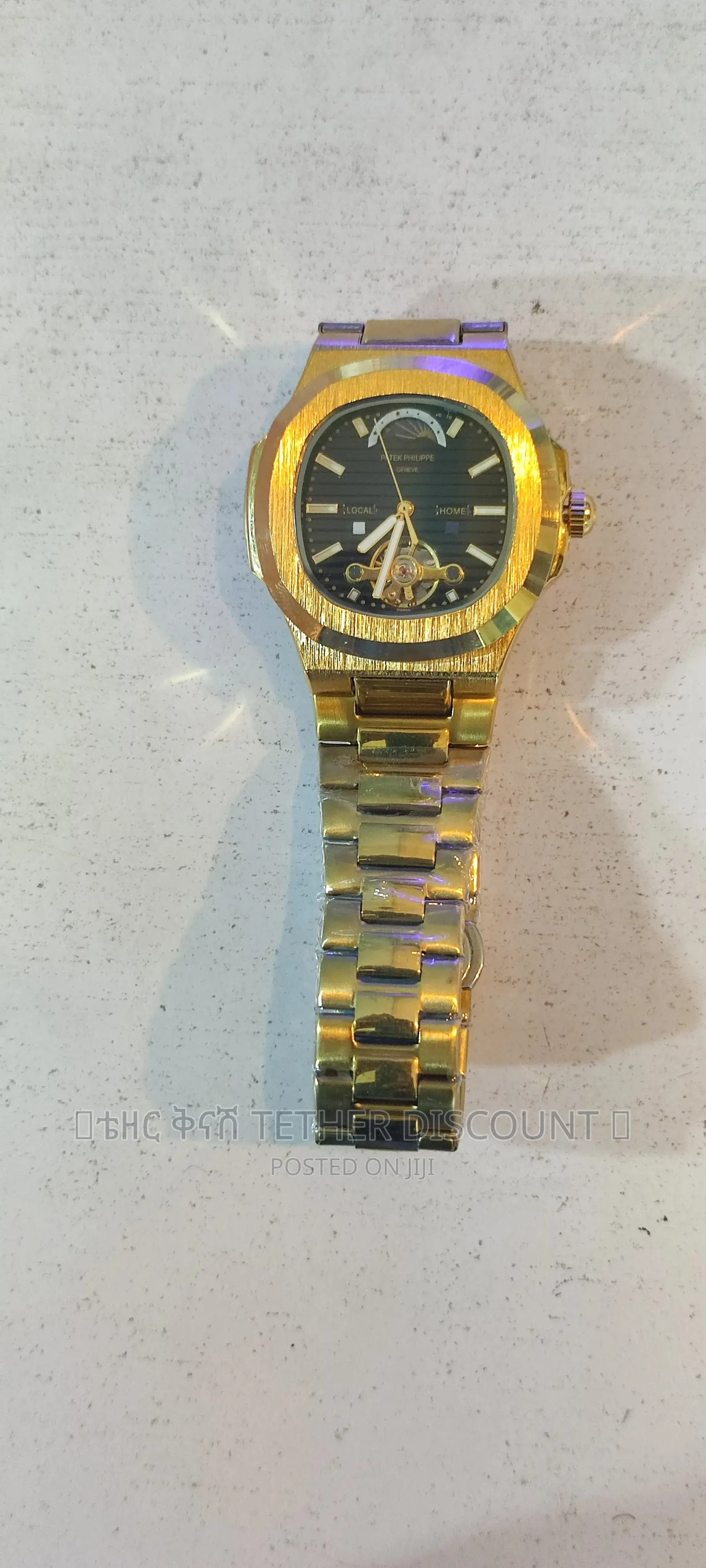 Patek Philippe Watch Gold Automatic Two Tone Color የእጅ ሰአት