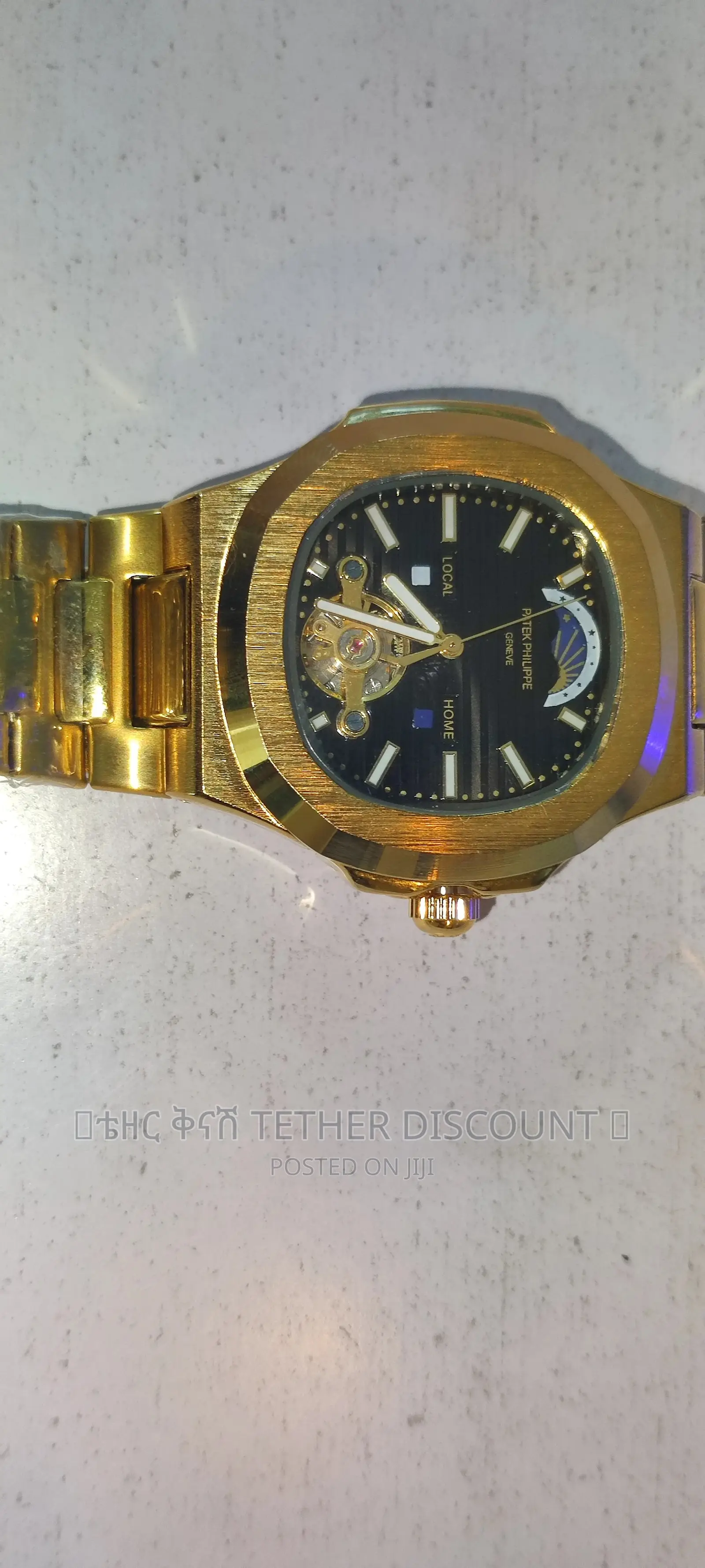 Patek Philippe Watch Gold Automatic Two Tone Color የእጅ ሰአት