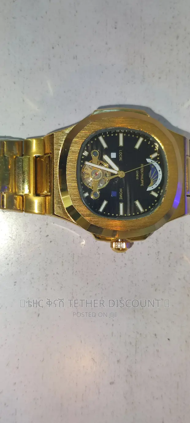Patek Philippe Watch Gold Automatic Two Tone Color የእጅ ሰአት in Bole -  Watches, ቴዘር ቅናሽ Tetherdiscount | Jiji.com.et