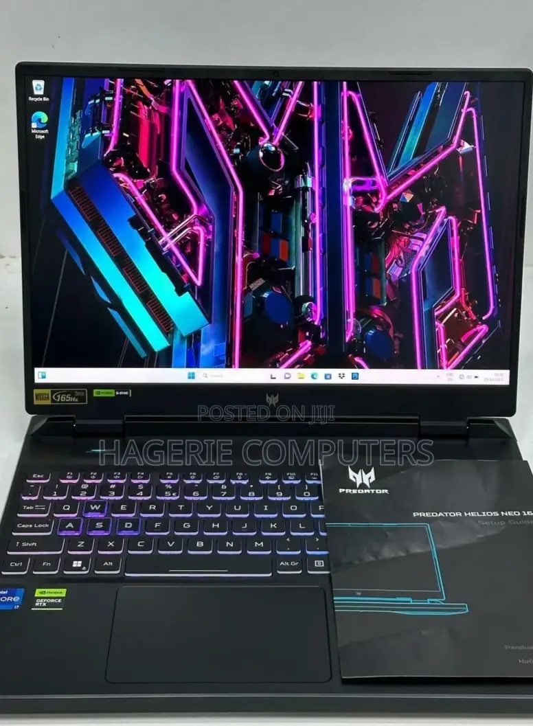 New Laptop Acer Predator Helios 16 16GB Intel Core I7 SSD 512GB