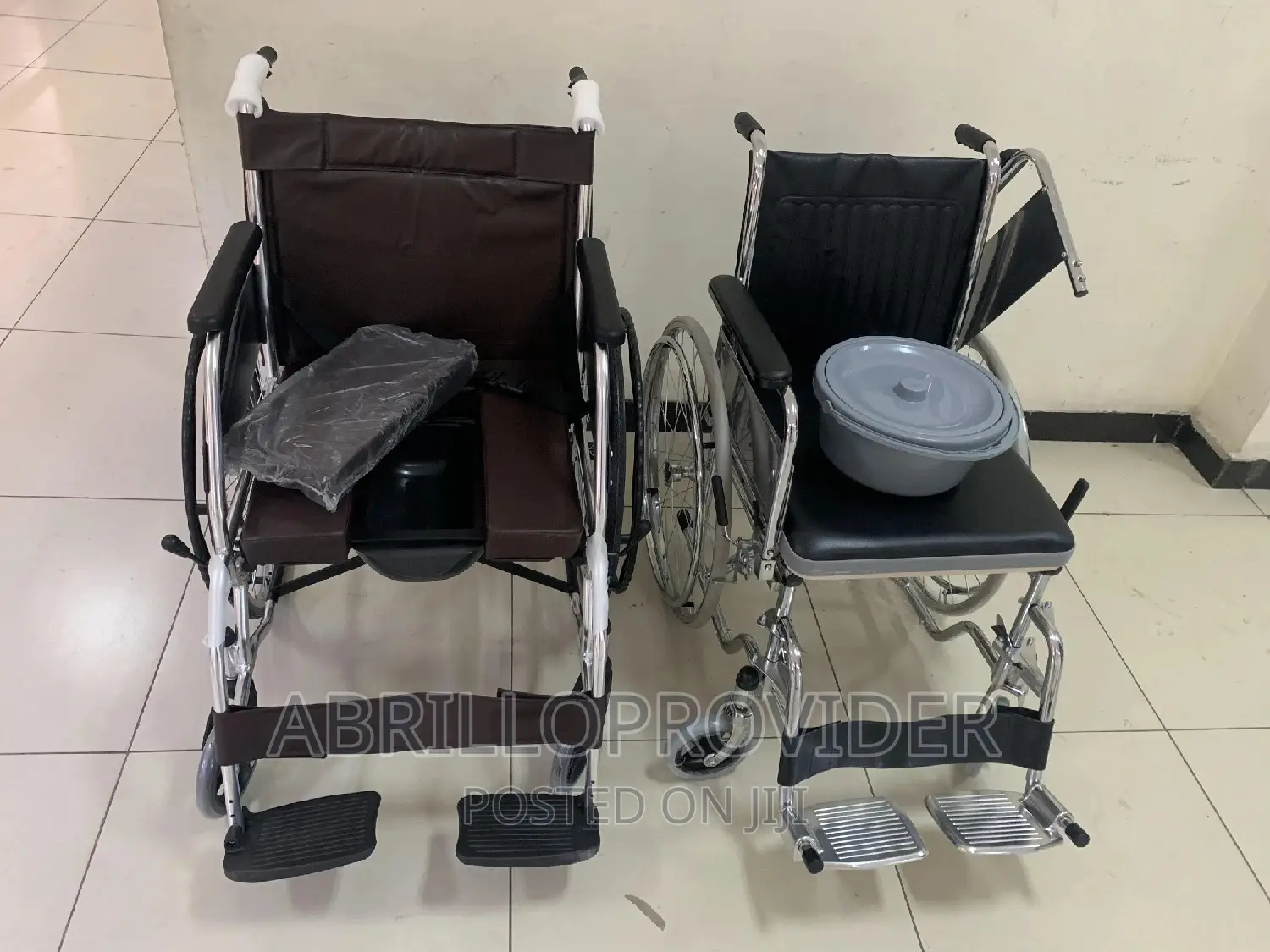 Commode Wheelchair=Wheelchair=Wheelchair=Wheelchairአዲስ የታሸገ