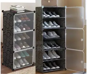 Photo - Plastic Cube Shoe Rack