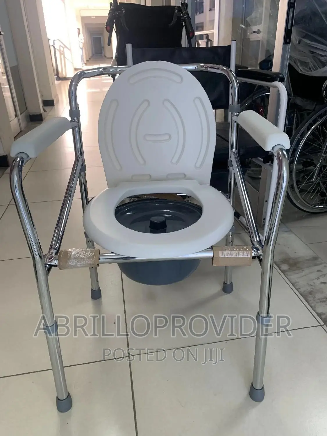 Commode Chair, Aluminium Frame, Height Adjustable Chair