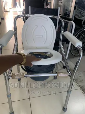 Photo - የሚነቃቀል Commode Chair-Elderly Seat Chair=Commode Chair-Toilet