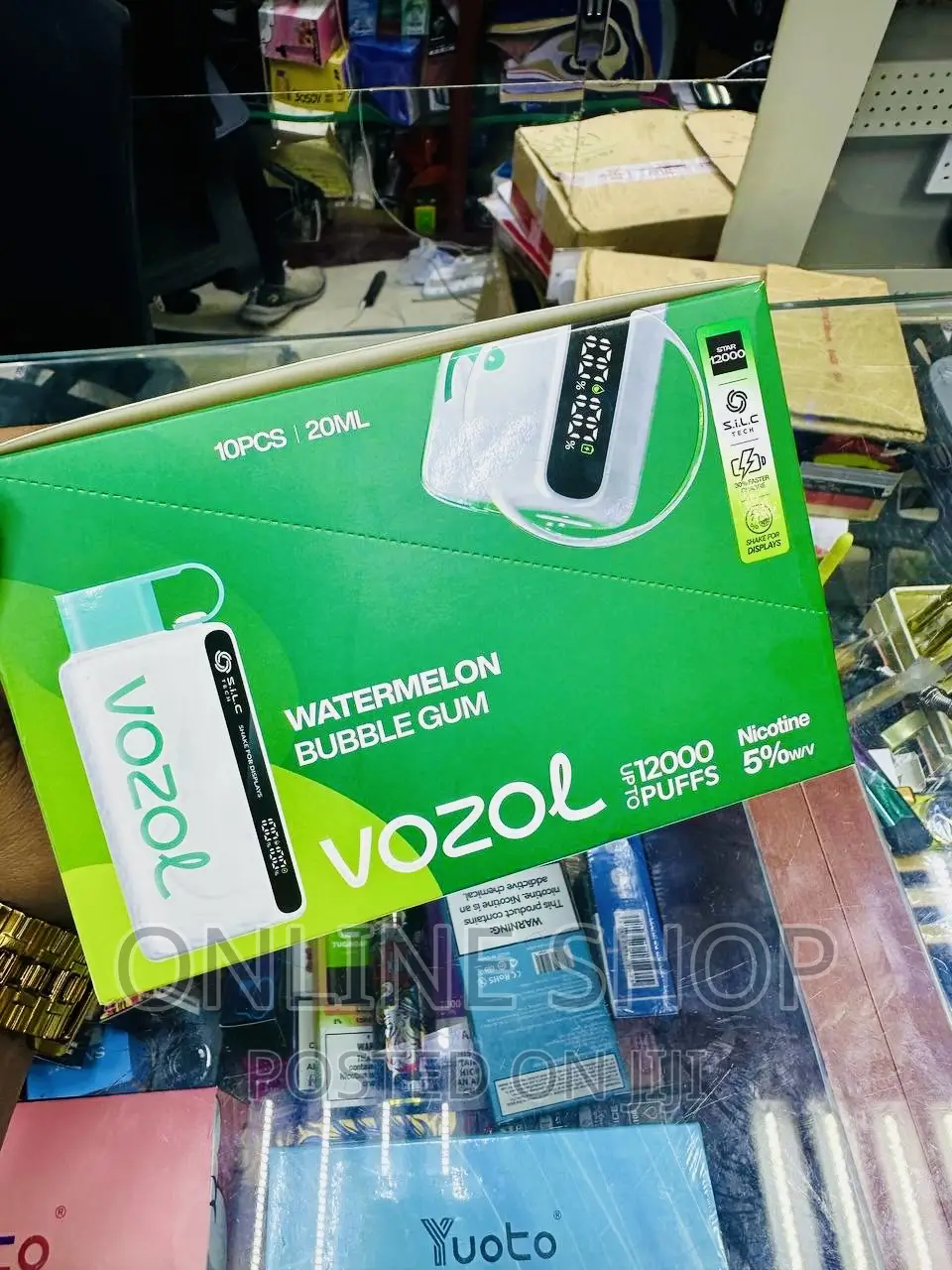 WATERMELON BUBBLE GUM VOZOL Nicotine 5% 12000 Vape