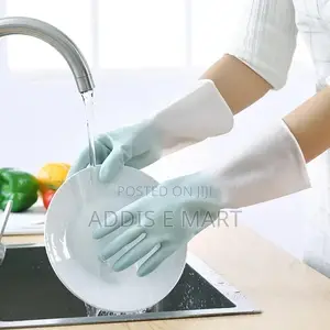 2pc Magic Silicone Dish Washing Gloves High Quality